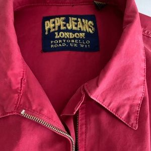 Vintage Pepe Jeans London Red Jacket Size M